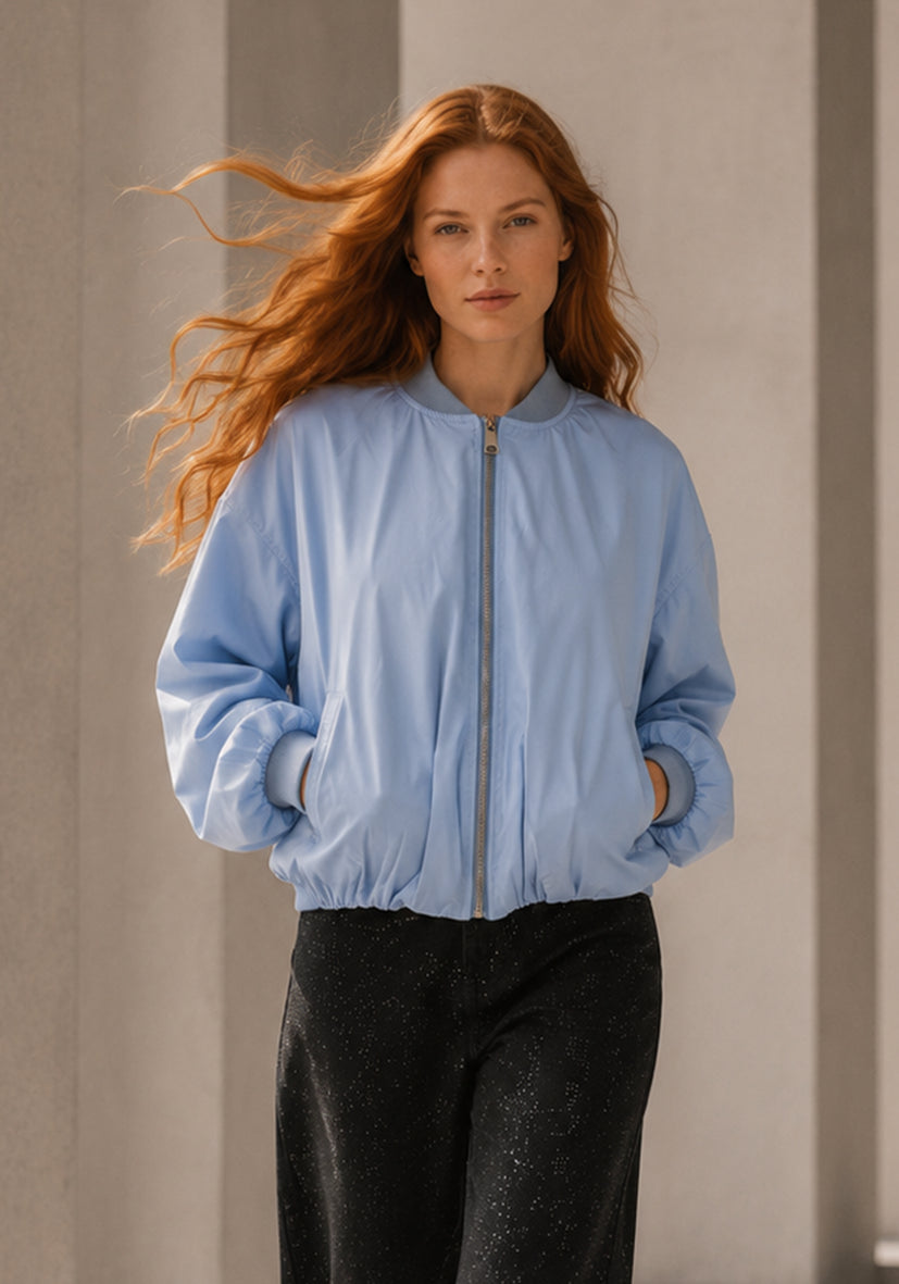 Bomberjacke light - blue