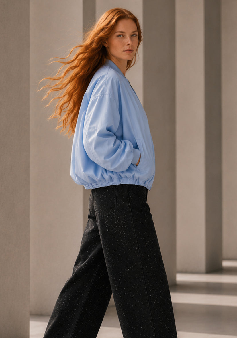 Bomberjacke light - blue