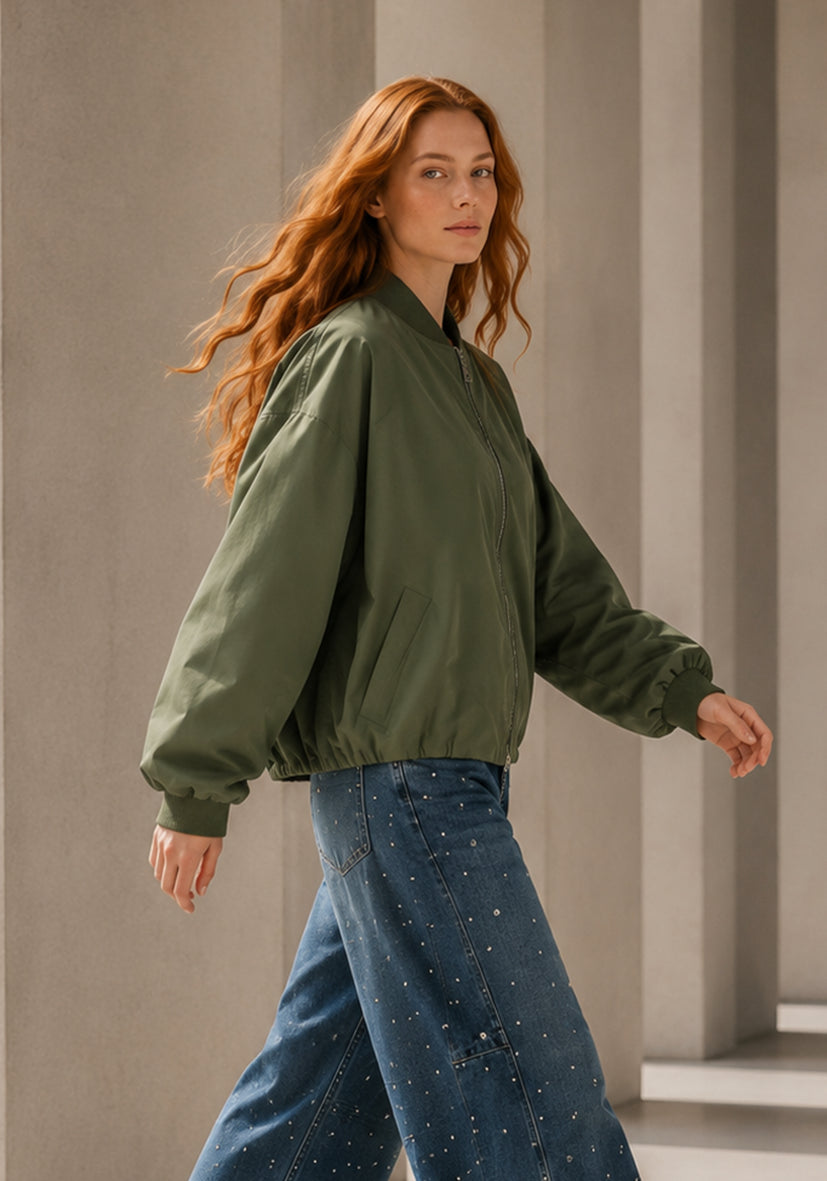Bomberjacke light - green