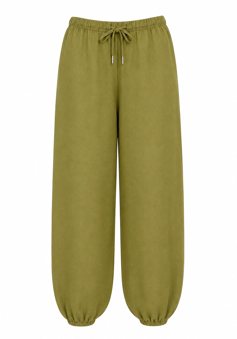 Balloon Pants - oliv
