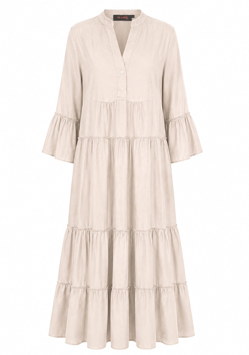 Maxi Dress Trumpet Arms - offwhite