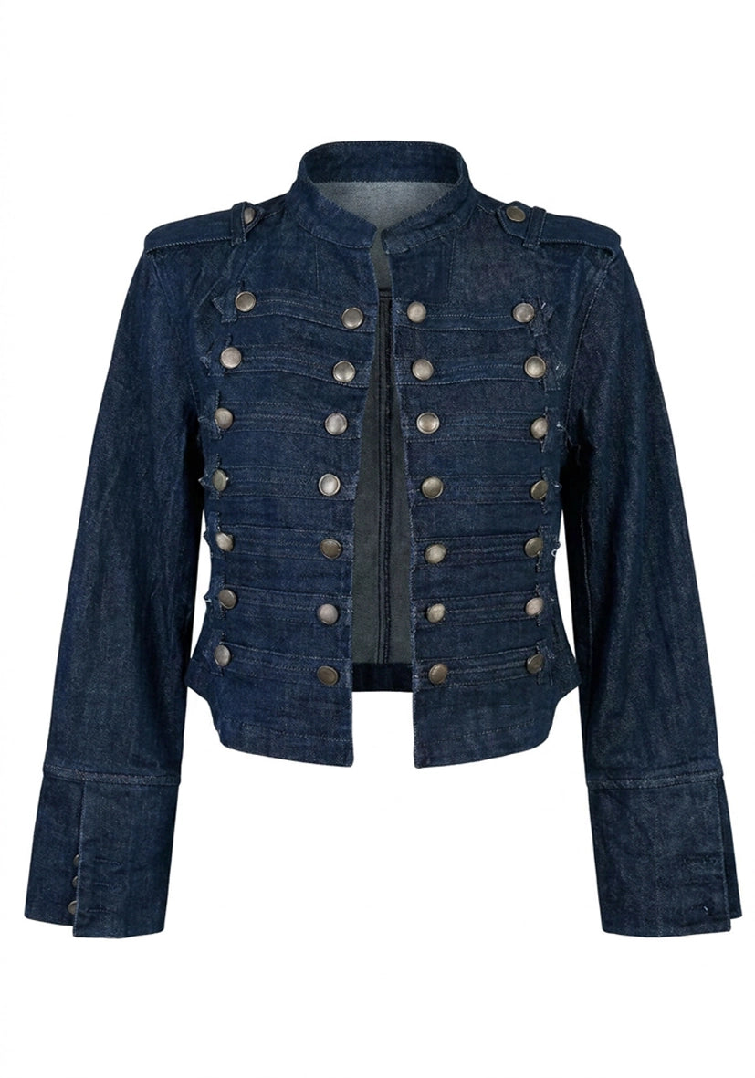 Banned Jacket Denim - darkdenim