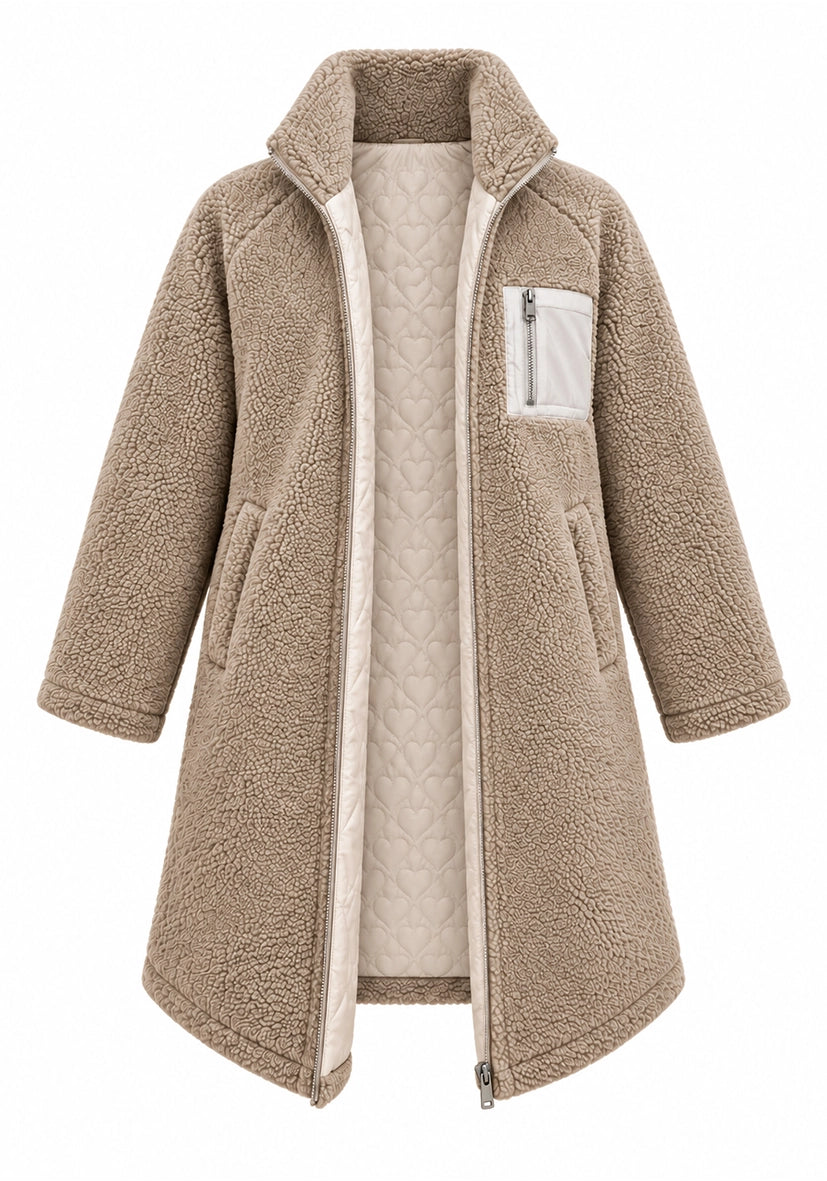 Teddy Zipper Pocket cognac
