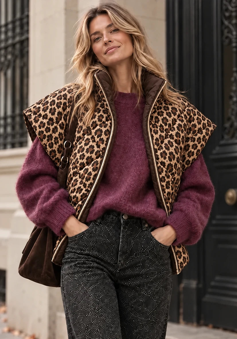 Reversible Vest Leo Chocolate