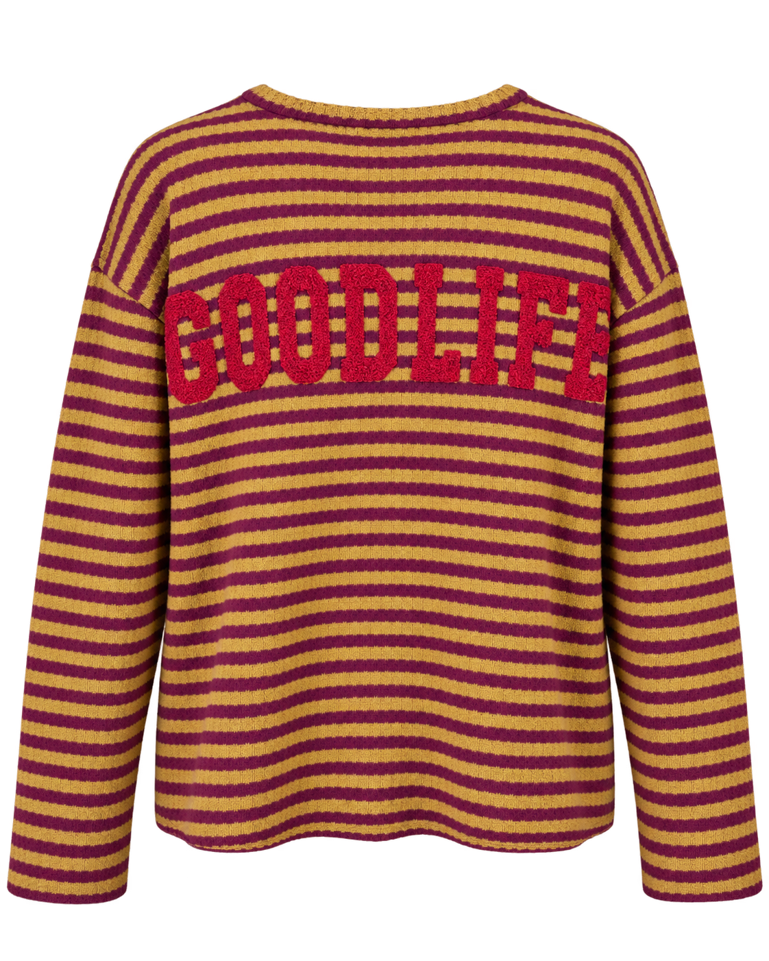 Knit Longsleeve stripes - Plum/Gold