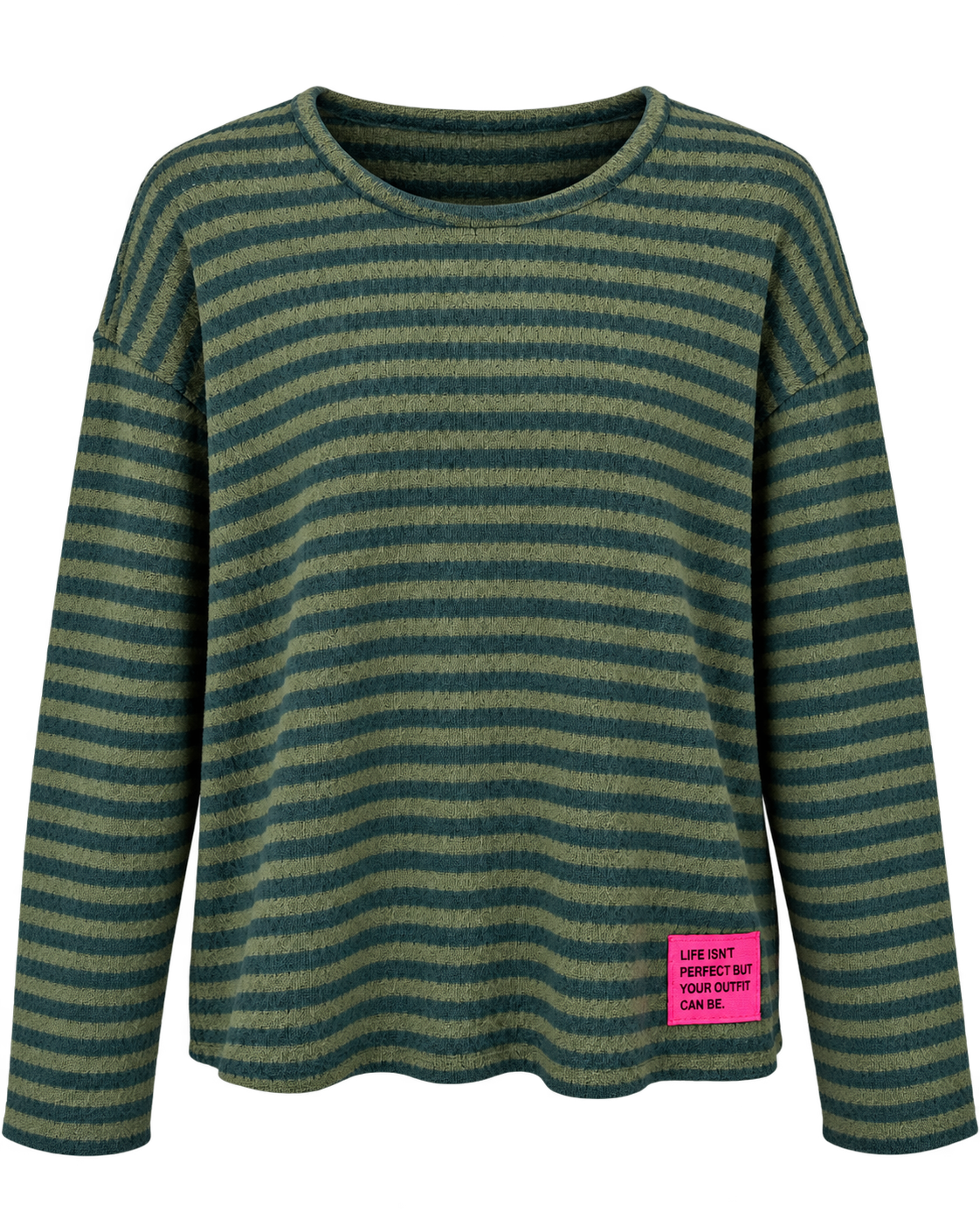Knit Longsleeve stripes - Khaki/Darkgreen