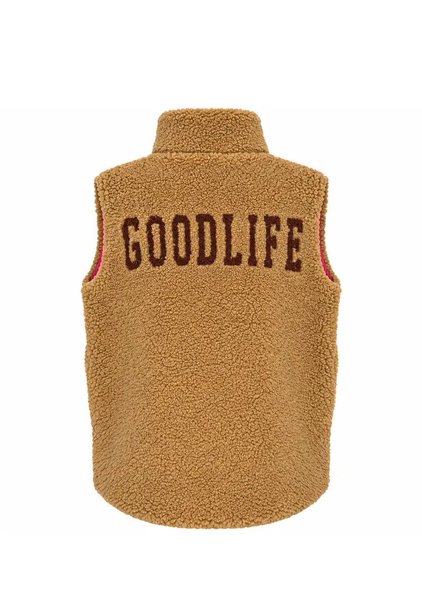 Teddy Vest Goodlife - cognac