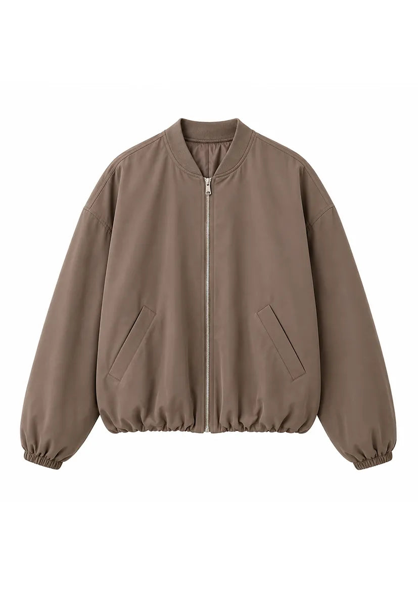 Bomberjacket Hearts Lining - taupe