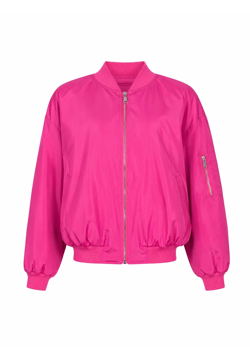 Blouson aviateur uni - Prune