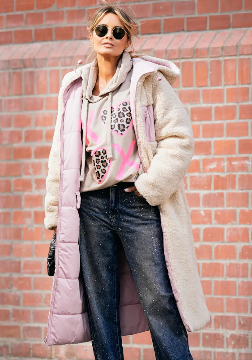 Reversible Jacket Teddy rose