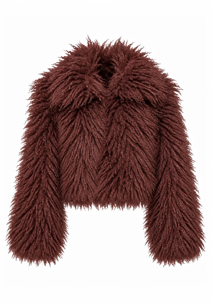 Jacket Short Cosy Cloud bordeaux