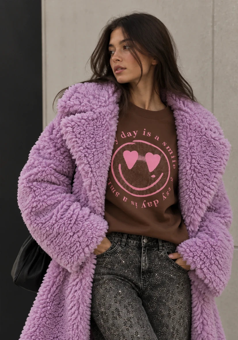 Jacket Teddy Bloom Lilac