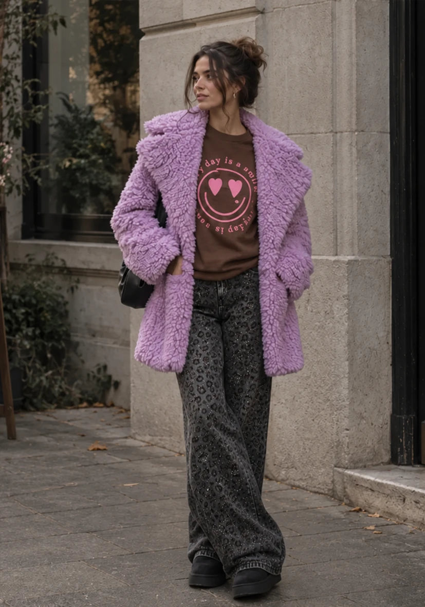 Jacket Teddy Bloom Lilac