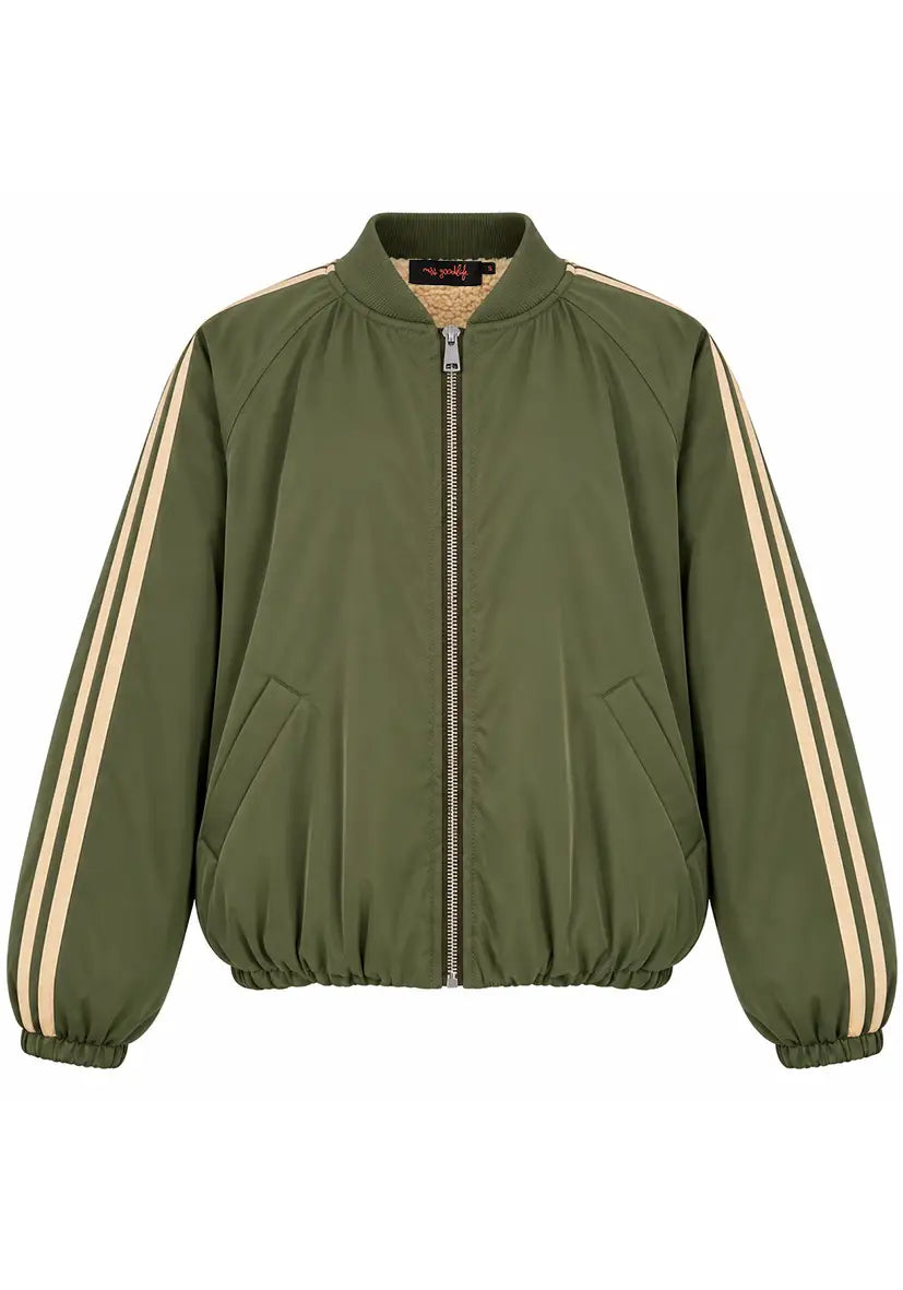 Bomberjacke Teddy Fleece - olive