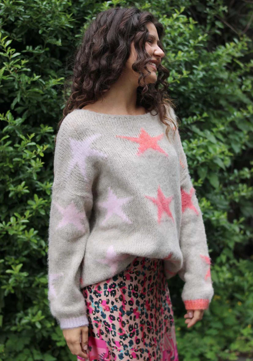 Pullover Stars allover - sand