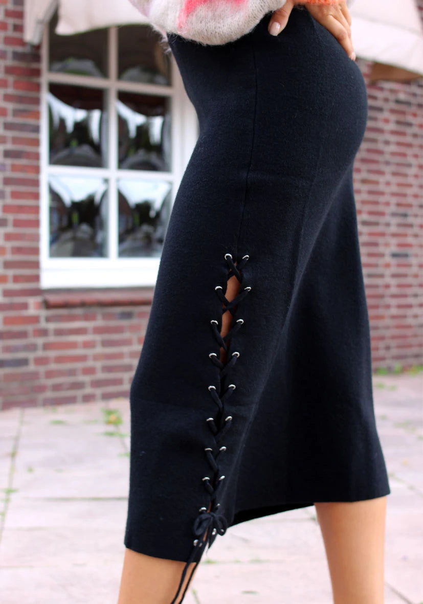 Skirt Knitted - black