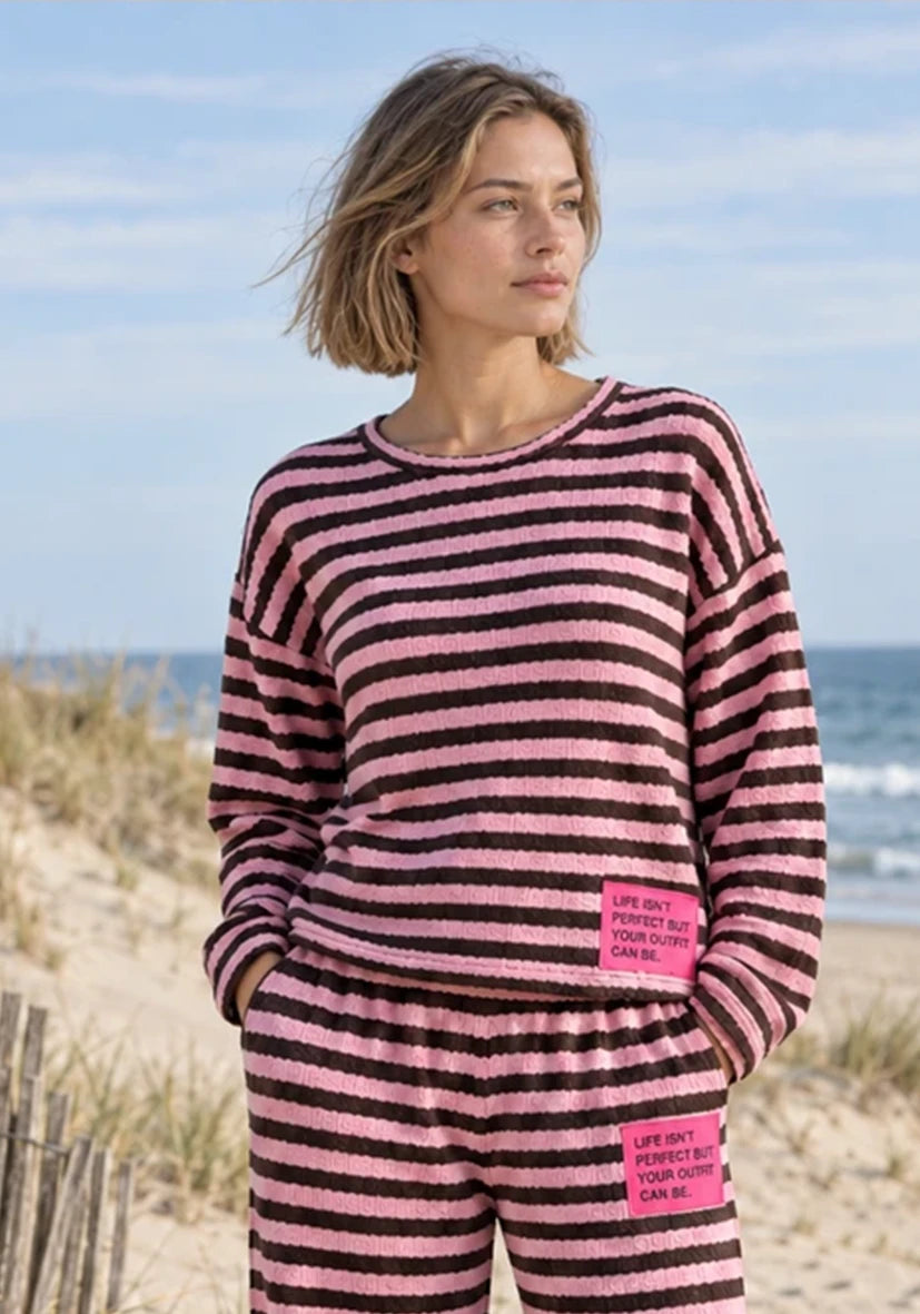 Knit Sweater stripes - BraunRose