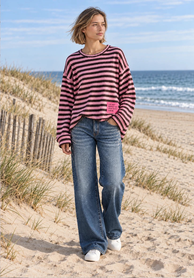 Knit Sweater stripes - BraunRose