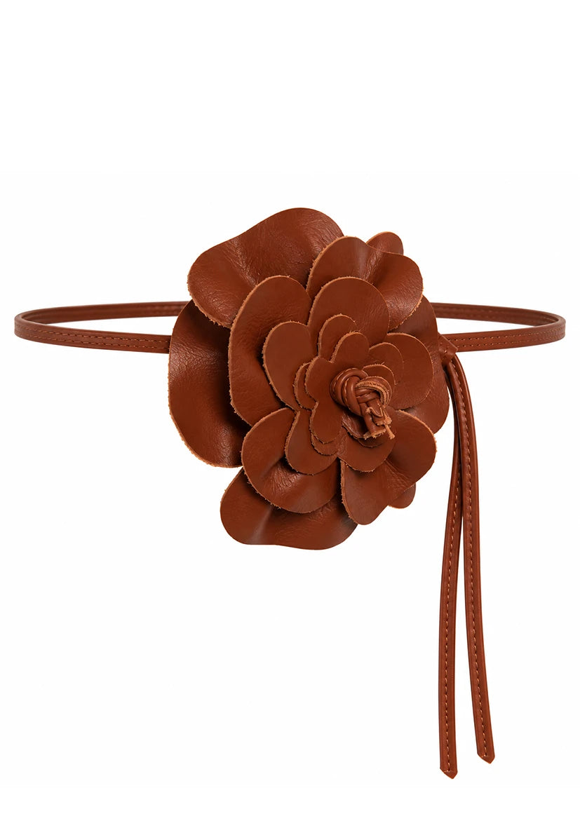 Flowerbelt Leather - cognac