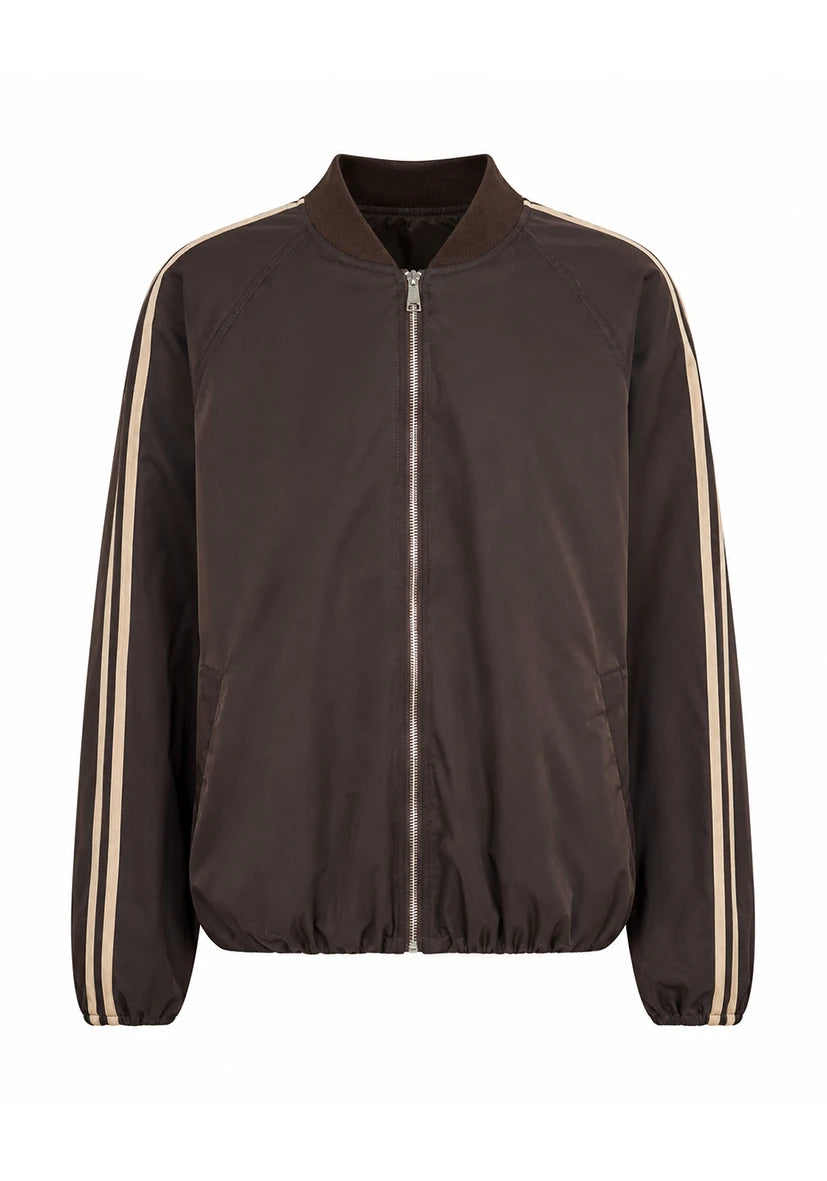 Bomberjacket Stripes - chocolate