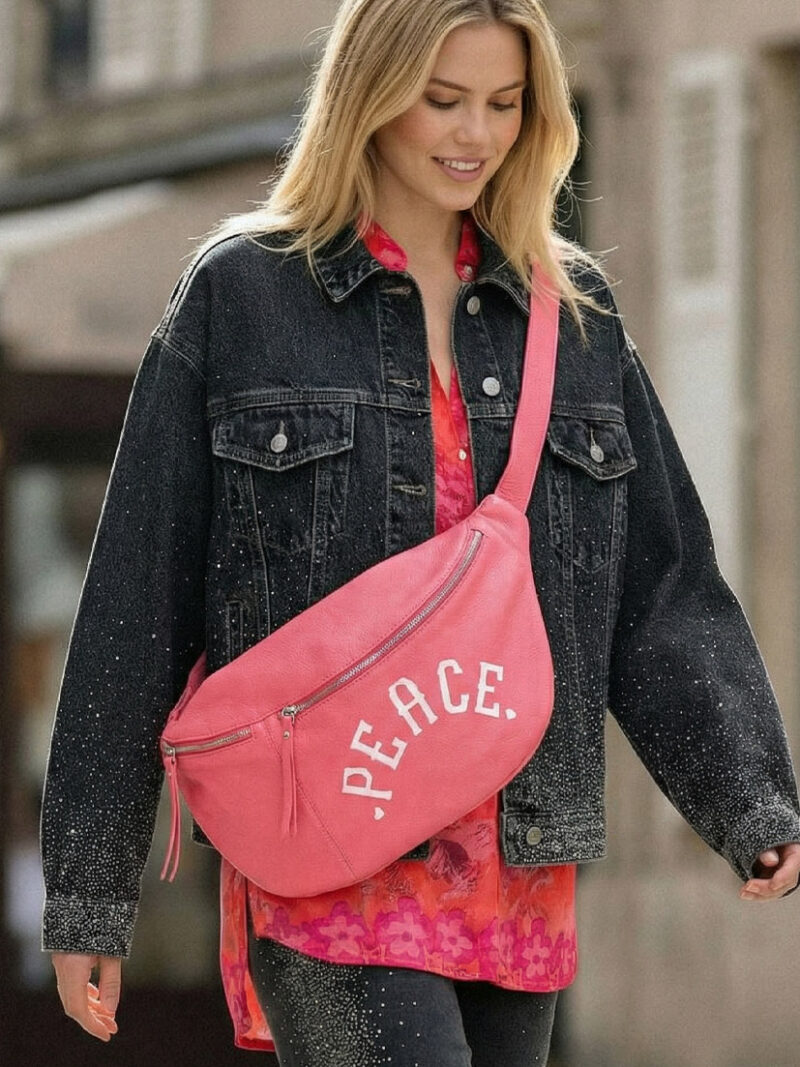 Crossover Bag Peace - pink