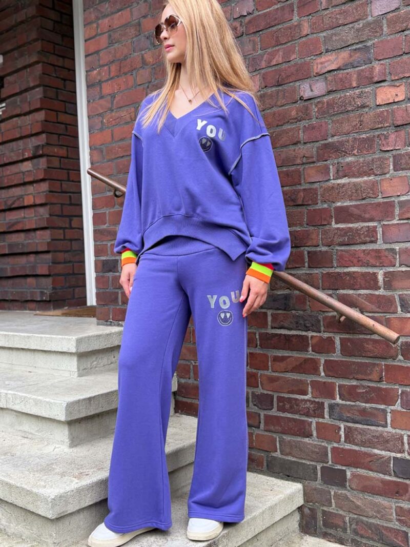Sweatpants Hey you! - lila