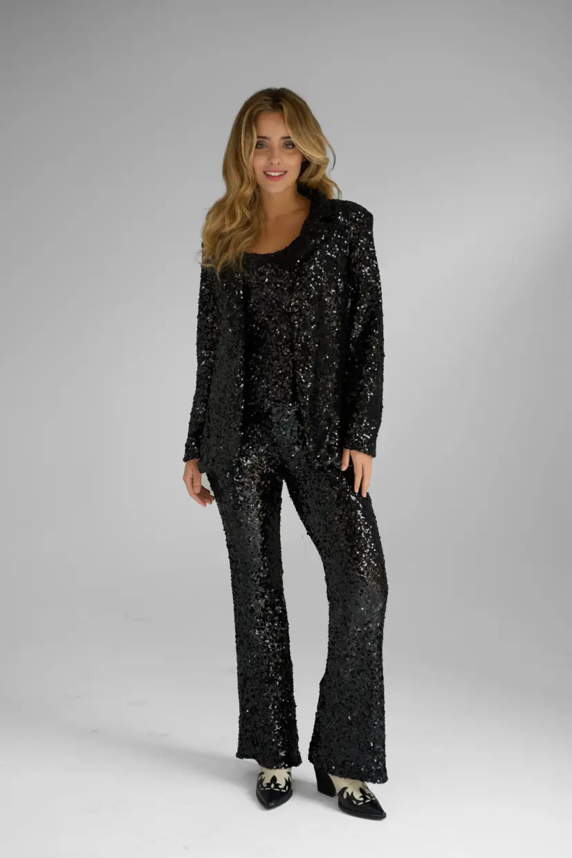 Noir Sequin Blazer
