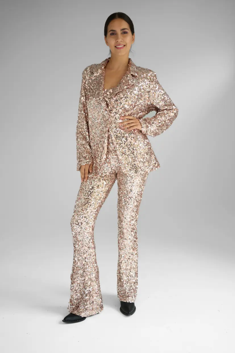 Champagne Sequin Blazer